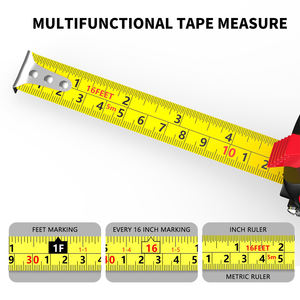 Ruban à mesurer de haute précision Plastique durable et acier inoxydable offrant des systèmes de mesure métriques et impériaux - Product Image 4