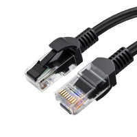 Kabel Patch Ethernet CAT5e UTP, Kabel Jaringan RJ45 Tembaga 8 Inti untuk Komputer, Switch, Kabel Kabinet