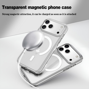 Coques de téléphone transparentes magnétiques à haute performance anti-jaunissement, fabriquées à partir de TPU Bayer <span class=keywords><strong>allemand</strong></span> importé, pour 17 Pro Max - Product Image 3
