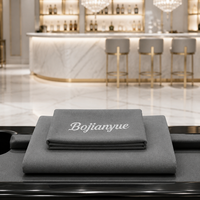 Tissu de remplacement pour table de billard Tournament Cool Grey, avec 6 bandes prédécoupées, surface lisse