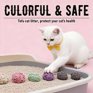 Arena para Gatos de Tofu DongnaiPETS, Carbón Activado, Almidón de Maíz, Biodegradable, Aglomeración Rápida, No Obstruye el Inodoro - Product Image 1