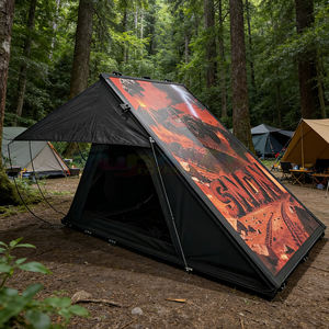 Tente de toit en aluminium et fibre de carbone avec tissu Oxford imperméable, logo personnalisable pour le toit de voiture, tente de toit pour le camping - Product Image 5