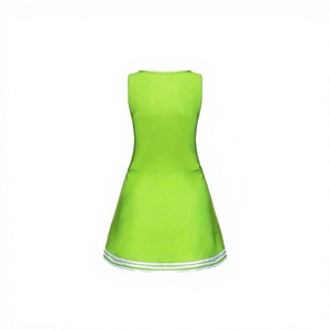Uniforme Personalizado de Animadoras, Vestido Verde y Blanco con Estampado de Animadoras, Estilo Falda para Adultos, Material Poliéster/Spandex, Personalizado para Competencia - Product Image 5