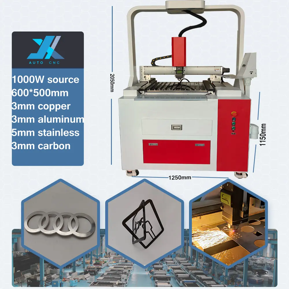 JX cnc металлическая листовая трубка для резки труб мини-размер мелкомасштабный волоконно-лазерный резак