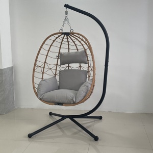 Pas direnci epoksi reçine toz kaplı KD asılı sandalye hamak için uygun standı <span class=keywords><strong>2</strong></span> koltuk - Product Image 6