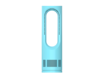 Nouveau ventilateur de ventilation sans lame Mini Portable BLDC breveté 1-5 vitesses oscillation 60 ° pour l'utilisation de la chambre d'hôtel au bureau à domicile