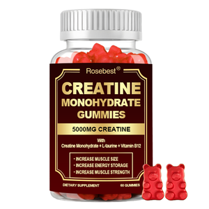 Gomitas de Creatina Monohidrato 5000mg con L-Leucina y Vitamina B12, Suplemento Dietético, 60 Unidades, Suministro Directo de Fábrica - Product Image 1