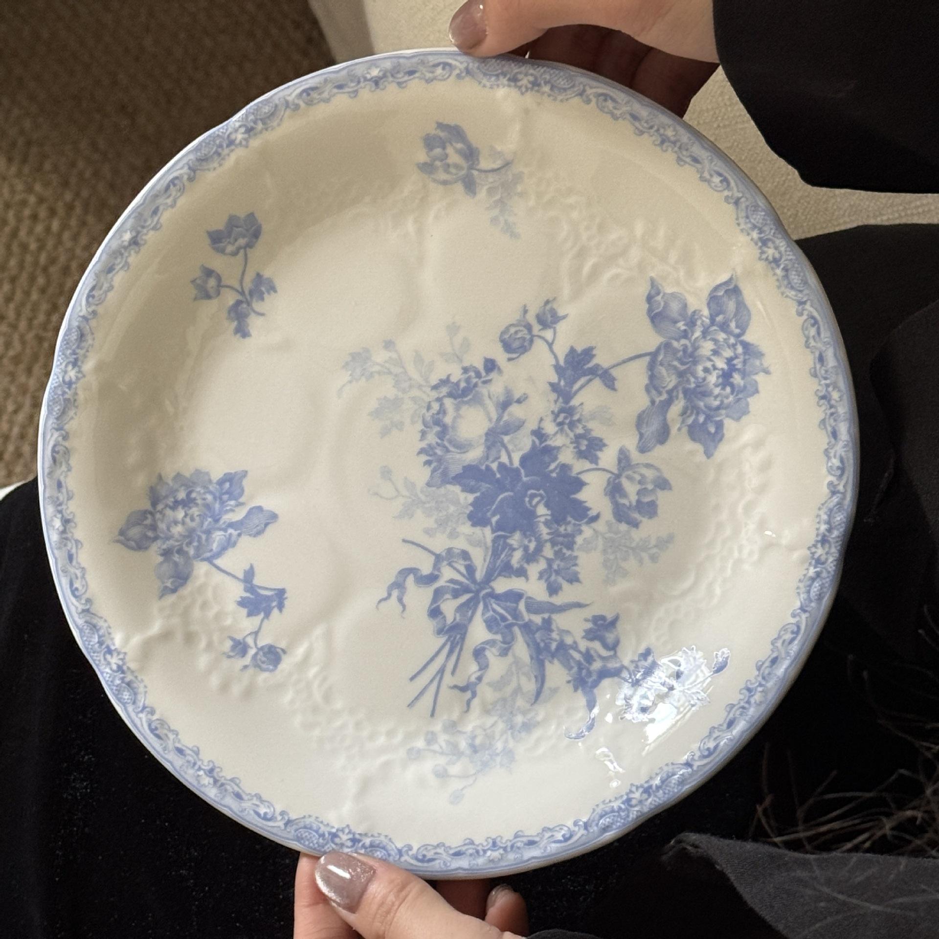 Blue Flower Disc 10 inches 25.5*3