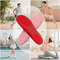 Semelles Confort Sportives en Mousse à Mémoire de Forme Douce avec Coussinets de Talon pour le Jogging, le Cyclisme et le Fitness