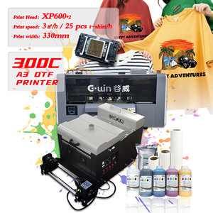 Impresora DTF de tamaño A3 con cabezal de impresión dual XP600 de 33 cm para impresión en ropa - Product Image 1