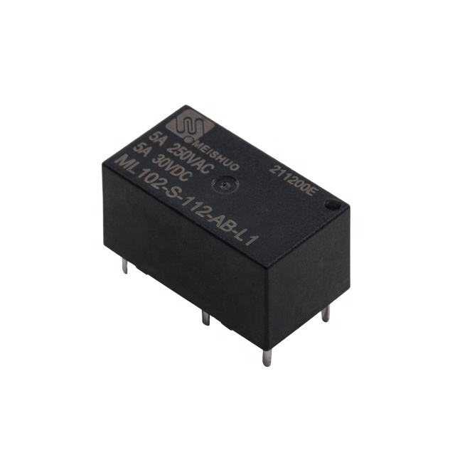 Meishuo ML102-S-112-AB-L1 8A Single Coil 12v 6 Pin Latching Relay High Power Smart Appliance with Miniature Sealed Protection