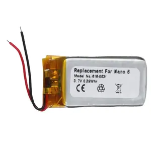 RUIXI Battery For ipod Nano6 6G 6th Generation MP3 Li-Polymer Rechargeable Nano 6 Batteries