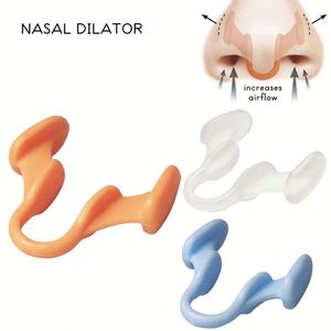 Clip nasal anti-ronflement en silicone souple, unisexe, aide au sommeil confortable, dispositif anti-ronflement pour une nuit paisible - Product Image 1