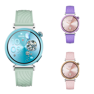 Montre connectée Kalobee, appels, Android, iOS, étanche IP68, écran AMOLED, SK9 Mini, bracelet magnétique, HD, ronde, sport, pour femmes. - Product Image 1