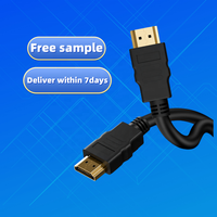 Câble vidéo HDMI 2k 4k 1080p 3D plaqué or, mâle à mâle, Version 1.4, câble HDTV, en Stock pour moniteur TV d'ordinateur, offre spéciale