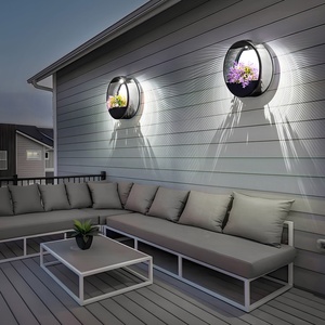 Lampada da Parete LED Solare per Esterni IP65 6000K 1700K Luce per Supporto Floreale - Product Image 4