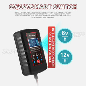 Chargeur de batterie de moto automatique intelligent RJtianye avec pince de 2 m pour batterie au plomb-acide 6V-12V 2Ah-20Ah - Product Image 5