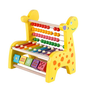 Pas cher coloré en bois montessori jouets arc-en-ciel boulier rack jeu de mathématiques jouet en bois enfants - Product Image 1