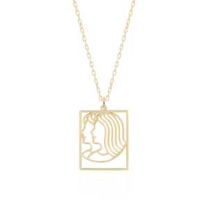 Pendentif personnalisé cadeau céleste cadeau de naissance de Noël <span class=keywords><strong>meilleur</strong></span> ami horoscope collier d'astrologie 12 signes du zodiaque bijoux - Product Image 1