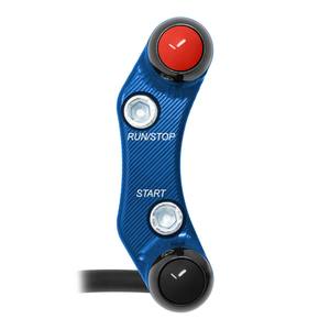 Interruptor de manillar derecho para Honda CBR 1000 RR (orificios desalineados) (azul) - Product Image 1