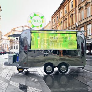 2025 Custom Color Concession Bbq Stainless Steel Food Trailer Commercial Food <b>Cart</b> Coffee Food Truck Fully Equipped Restaurant - Product Image 5