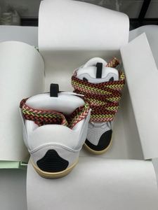 Zapatillas Deportivas de Piel Auténtica de Lujo de Diseñador, Zapatillas de Plataforma de Alta Calidad con Cordones Anchos, Zapatos Casuales Modernos y a la Moda - Product Image 6