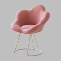 Kursi rias mewah Modern, bangku dekoratif untuk kamar tidur desain kelopak kecil untuk ruang tamu Salon Internet kafe kuku
