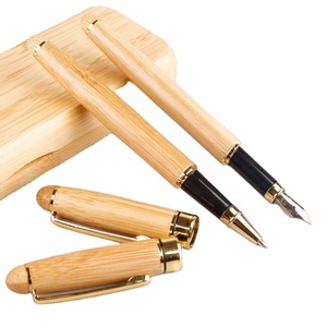 Juego de Bolígrafos de Bambú Personalizados - Bolígrafos de Madera Grabados a Medida para Regalos Corporativos y Artículos Promocionales - Product Image 2