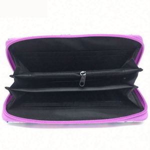 Monedero de Felpa Suave con Degradado de Color Arcoíris de Lujo para Mujer, Cartera Larga y Esponjosa para Damas - Product Image 5