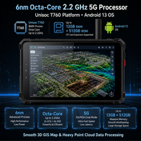 XMH32 Tablet Android Tangguh 10.1 Inci 5G 9800mAh IP68 dengan RTK GNSS Sentimeter untuk Survei GIS Pengumpul Data PDA