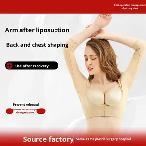 Chaleco Corrector Postquirúrgico para Liposucción de Brazos, Faja de Nailon sin Costuras con Soporte para el Pecho, Moldeador Corporal Ajustable - Product Image 5