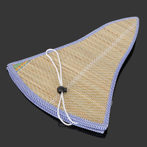 Folding Straw Hat <b>Bucket</b> Hat Natural Grass Unisex Fishing Outdoor Wearable Sun Protection Accessory - Product Image 1
