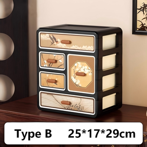 <b>Storage</b> Box Plastic Cosmetic <b>Storage</b> Box Home Office Sundries <b>Dressing</b> <b>Table</b> Drawer Multi-Layer Desktop - Product Image 4