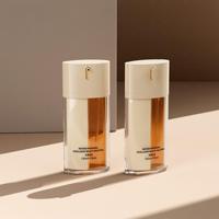 Nouvelle bouteille cosmétique vide en acrylique à double compartiment 15ml+15ml avec pompe, flacon PE personnalisé OEM ODM à étiquette privée