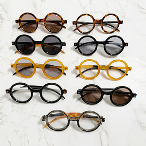 Gafas de Sol JUNHE 2025, Montura Redonda, Lentes Transparentes con Protección UV400, Estilo Retro Moderno Unisex, JH24F0221-C1-C8 - Product Image 4