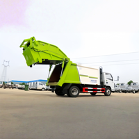 Camion à ordures à compression hydraulique Chengli Dongfeng Furuka 8m³ à chargement arrière pour la collecte et le transport des déchets municipaux