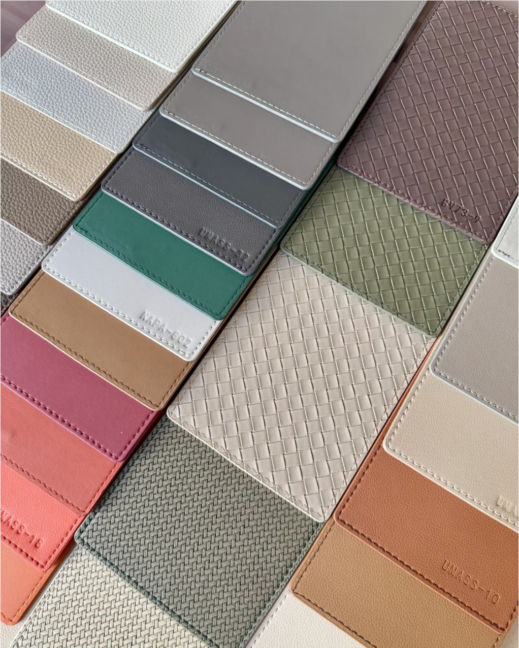 Leather Texture Color Chart