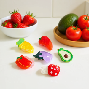 Pince à cheveux de 8 cm de la série Vegetable pour femmes et filles - Product Image 2