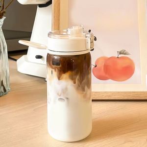 Promotion Gift Anti-Fall Cup with Tea Separator Same <b>Plastic</b> Student Cup Transparent Cute Portable Promotional <b>Drinkware</b> - Product Image 5