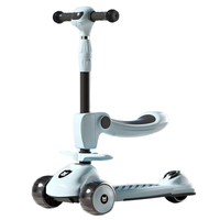 Venta al por Mayor de Fábrica China: Juego Completo de Repuestos Baratos para Patinete Infantil de 3 Ruedas con Luces LED y Asiento 2 en 1