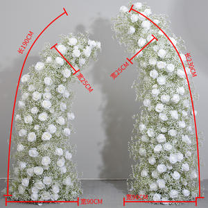 ตกแต่งงานแต่งงานด้วยดอกไม้สั่งทำพิเศษ ซุ้มดอกไม้ประดิษฐ์แบบหรูหราสำหรับพิธีแต่งงาน บ้าน สวน และงานเลี้ยงกลางแจ้ง - Product Image 6