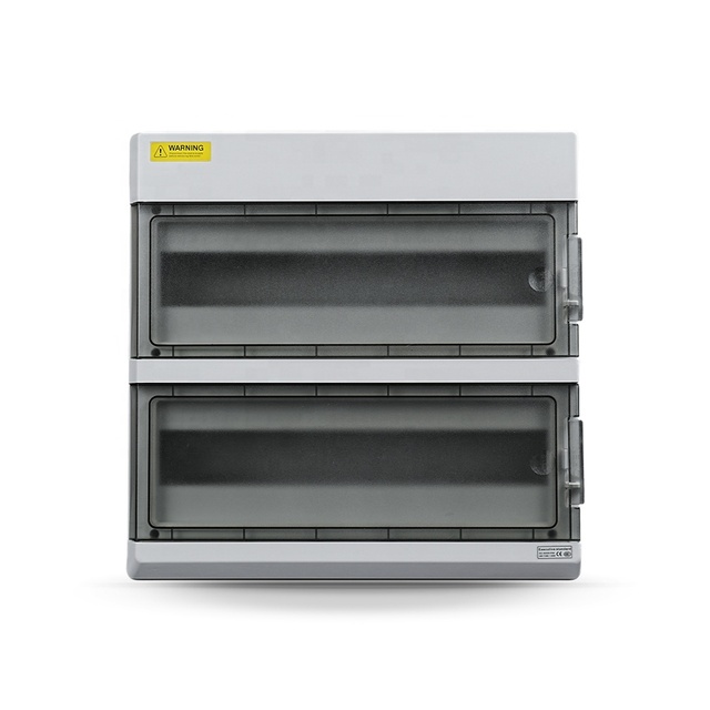 Din Rail IP66 Waterproof PC Material 24 36 Way Electrical Power Distribution Panel Board Box with Connecting Terminals