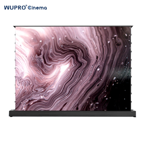 Écran motorisé anti-lumière 4K Wupro/OEM à enroulement automatique 100 pouces pour la maison, gris cristal, à levage par le sol, LeApex-Gray Cryst - Vente chaude - Product Image 1