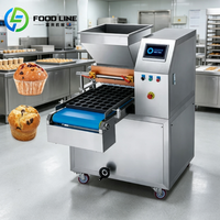 Machine Commerciale Automatique Électrique Mini pour la Préparation de Biscuits, Pâtisseries, Crèmes, Cupcakes, Glaçages et le Remplissage de Pâte à Gâteau