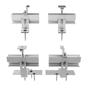 Kit de système de support de montage de toit de <span class=keywords><strong>panneau</strong></span> <span class=keywords><strong>solaire</strong></span> <span class=keywords><strong>crochet</strong></span> <span class=keywords><strong>solaire</strong></span> <span class=keywords><strong>crochet</strong></span> de serrage de rail <span class=keywords><strong>solaire</strong></span> pour 1-4 pièces Kits de <span class=keywords><strong>fixation</strong></span> de panneaux solaires - Product Image 1