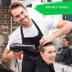 Toallas de Peluquería y Barbería con Logotipo, 100% Algodón, Secado Rápido, Suaves/Absorbentes, Juego de Toallas Lisas Tejidas - Product Image 3