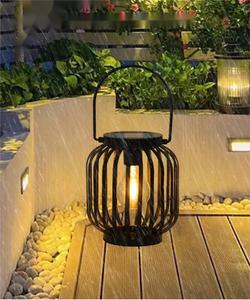 Retro <strong>Vintage</strong> Solar Metal Hanging Lantern Patio <strong>Light</strong> - Product Image 6