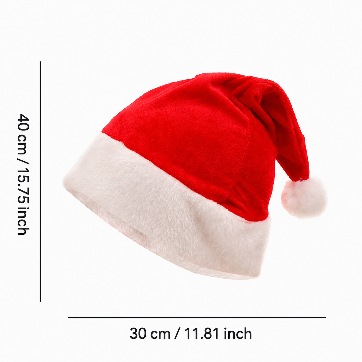 Chapeau de Noël ultra-doux - Rouge
