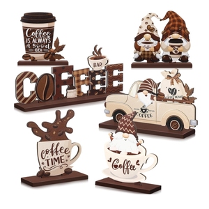 Décoration de <span class=keywords><strong>bar</strong></span> à café en bois style Art Déco pour maison ou mariage – Accessoires élégants en bois pour votre <span class=keywords><strong>bar</strong></span> à café - Product Image 1