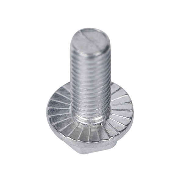 Carbon Steel Plain Zinc Plated HDG Black Grade 2/ 5/ 8 ASME/ANSI B18.6.7M 1/2 Inch Hex Flange Bolt